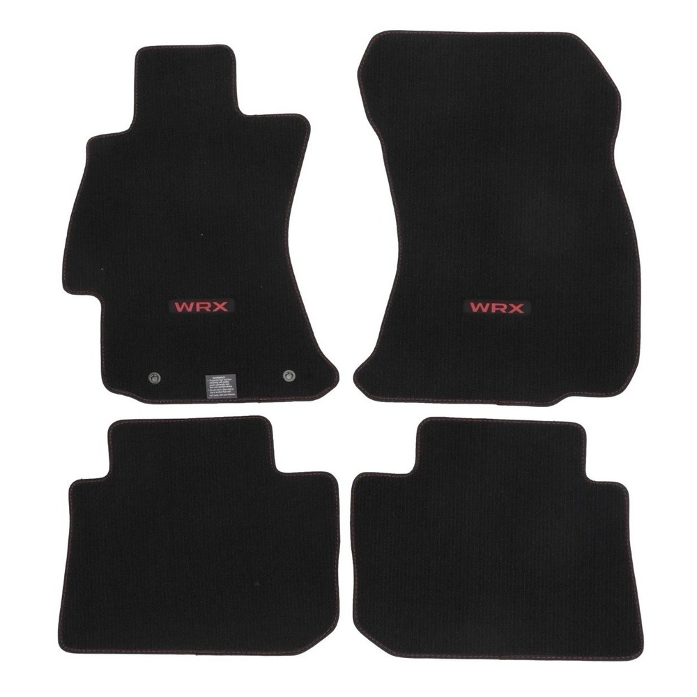 2015-2021 Subaru WRX Black Carpet Floor Mats w/Logo J501SVA000 Genuine OEM NEW